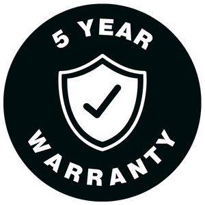 5 year warranty